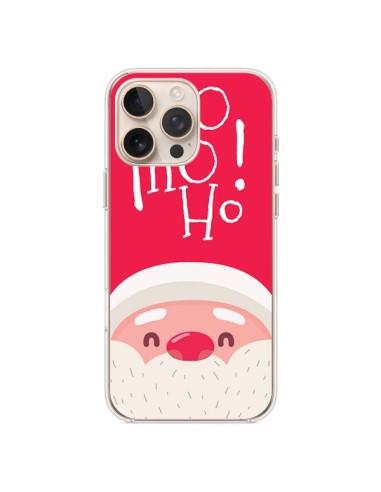 Coque iPhone 16 Pro Max Père Noël Oh Oh Oh Rouge - Nico