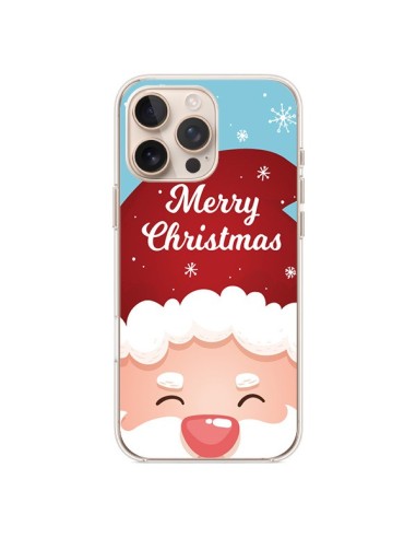 Coque iPhone 16 Pro Max Bonnet du Père Noël Merry Christmas - Nico