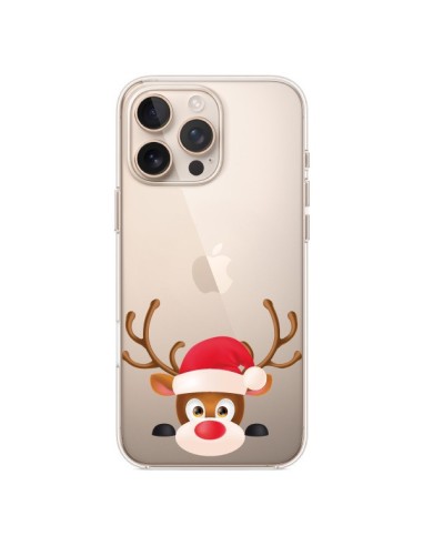 iPhone 16 Pro Max Case Reindeer Christmas Clear - Nico