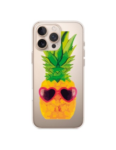 Coque iPhone 16 Pro Max Ananas à lunette transparente - Nico