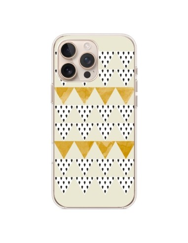 Coque iPhone 16 Pro Max Triangles Or Garland Gold - Pura Vida