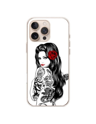 Coque iPhone 16 Pro Max Tattoo Girl Lolita - Rachel Caldwell