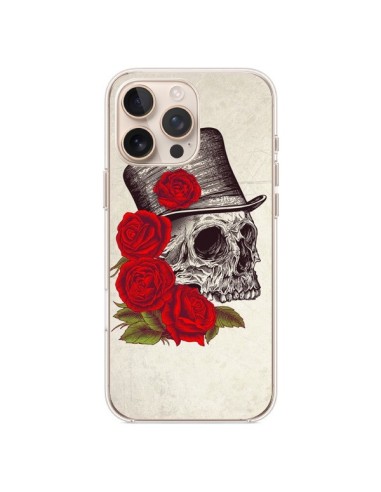 Coque iPhone 16 Pro Max Gentleman Crane Tête de Mort - Rachel Caldwell