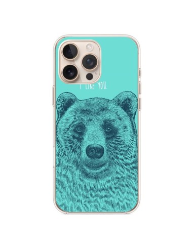 Coque iPhone 16 Pro Max Bear Ours I like You - Rachel Caldwell