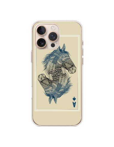 Coque iPhone 16 Pro Max Cheval Carte Jeu Horse As - Rachel Caldwell