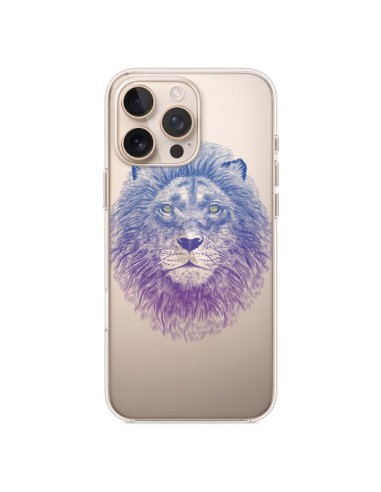 Coque iPhone 16 Pro Max Lion Animal Transparente - Rachel Caldwell