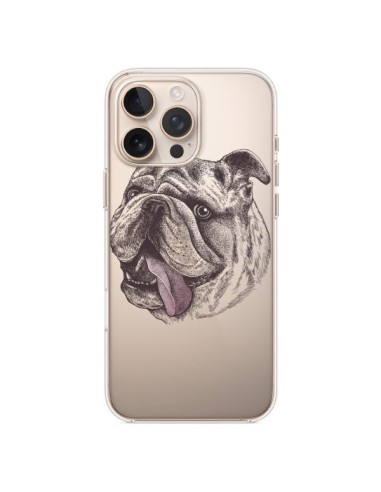 Coque iPhone 16 Pro Max Chien Bulldog Dog Transparente - Rachel Caldwell