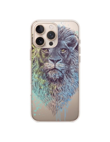 Coque iPhone 16 Pro Max Roi Lion King Transparente - Rachel Caldwell