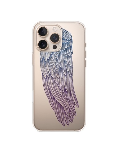 Coque iPhone 16 Pro Max Ailes d'Ange Angel Wings Transparente - Rachel Caldwell