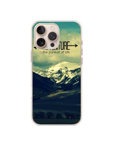 Coque iPhone 16 Pro Max Adventure the pursuit of life Montagnes Ski Paysage - R Delean