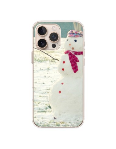 Coque iPhone 16 Pro Max Bonhomme de Neige - R Delean