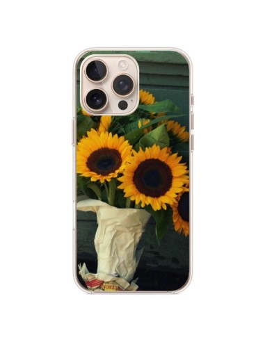 Coque iPhone 16 Pro Max Tournesol Bouquet Fleur - R Delean