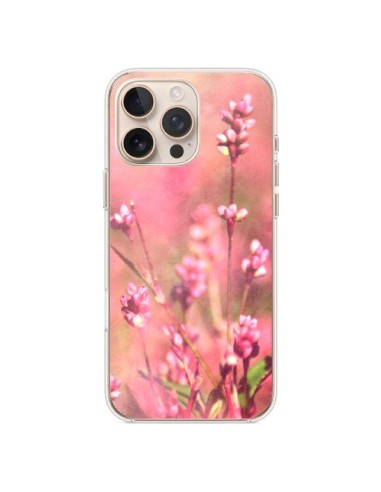 Coque iPhone 16 Pro Max Fleurs Bourgeons Roses - R Delean