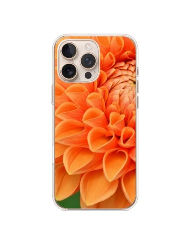 Coque iPhone 16 Pro Max Fleurs oranges flower - R Delean