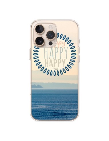 Coque iPhone 16 Pro Max Happy Day Mer Ocean Sable Plage Paysage - R Delean