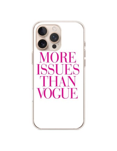 Coque iPhone 16 Pro Max More Issues Than Vogue Rose Pink - Rex Lambo