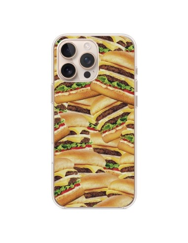 Coque iPhone 16 Pro Max Burger Hamburger Cheeseburger - Rex Lambo