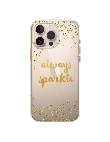 Coque iPhone 16 Pro Max Always Sparkle, Brille Toujours Transparente - Sylvia Cook