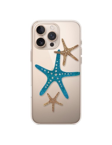 Coque iPhone 16 Pro Max Etoile de Mer Starfish Transparente - Sylvia Cook