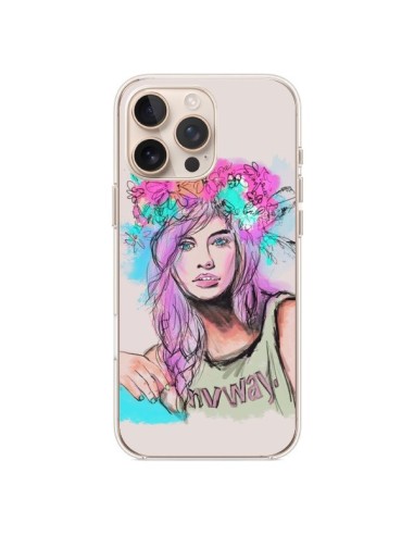 Coque iPhone 16 Pro Max Femme Mannequin Barbara Palvin - Sara Eshak