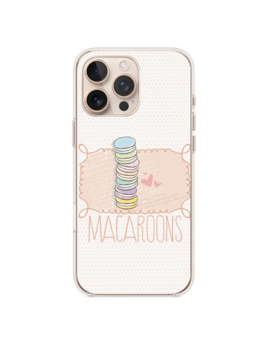 Coque iPhone 16 Pro Max Macaron Gateau - Sara Eshak