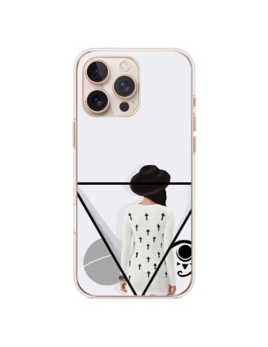 Coque iPhone 16 Pro Max Confusion Femme Oeil Triangle - Sara Eshak