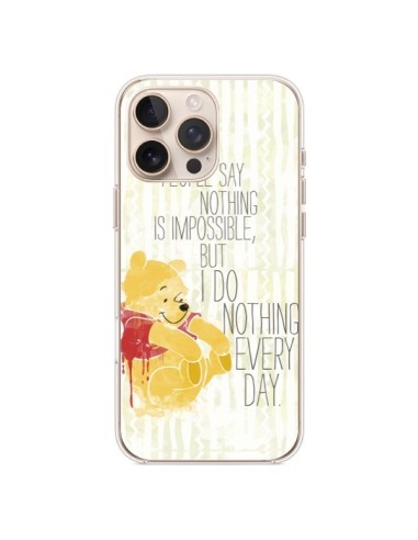 Coque iPhone 16 Pro Max Winnie I do nothing every day - Sara Eshak