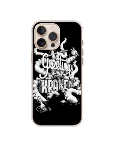 Coque iPhone 16 Pro Max Greetings from the kraken Tentacules Poulpe - Senor Octopus