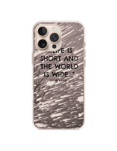 Coque iPhone 16 Pro Max Life is short Foret - Tara Yarte