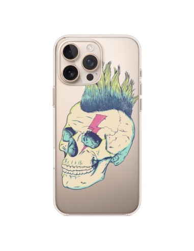 Coque iPhone 16 Pro Max Tête de Mort Crane Punk Transparente - Victor Vercesi