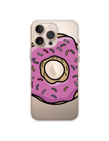 Coque iPhone 16 Pro Max Donuts Rose Transparente - Yohan B.