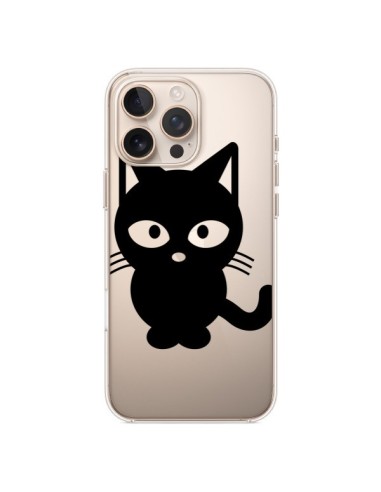 Coque iPhone 16 Pro Max Chat Noir Cat Transparente - Yohan B.