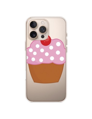 Coque iPhone 16 Pro Max Cupcake Cerise Transparente - Yohan B.