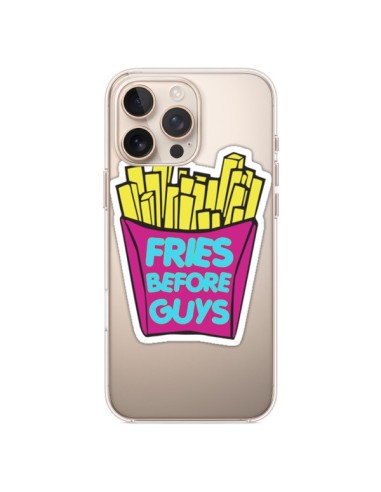 Cover iPhone 16 Pro Max Fries Before Guys Patatine Fritte Trasparente - Yohan B.