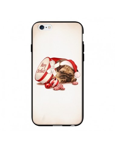 Coque Chien Dog Pere Noel Christmas Boite pour iPhone 6 - Maryline Cazenave