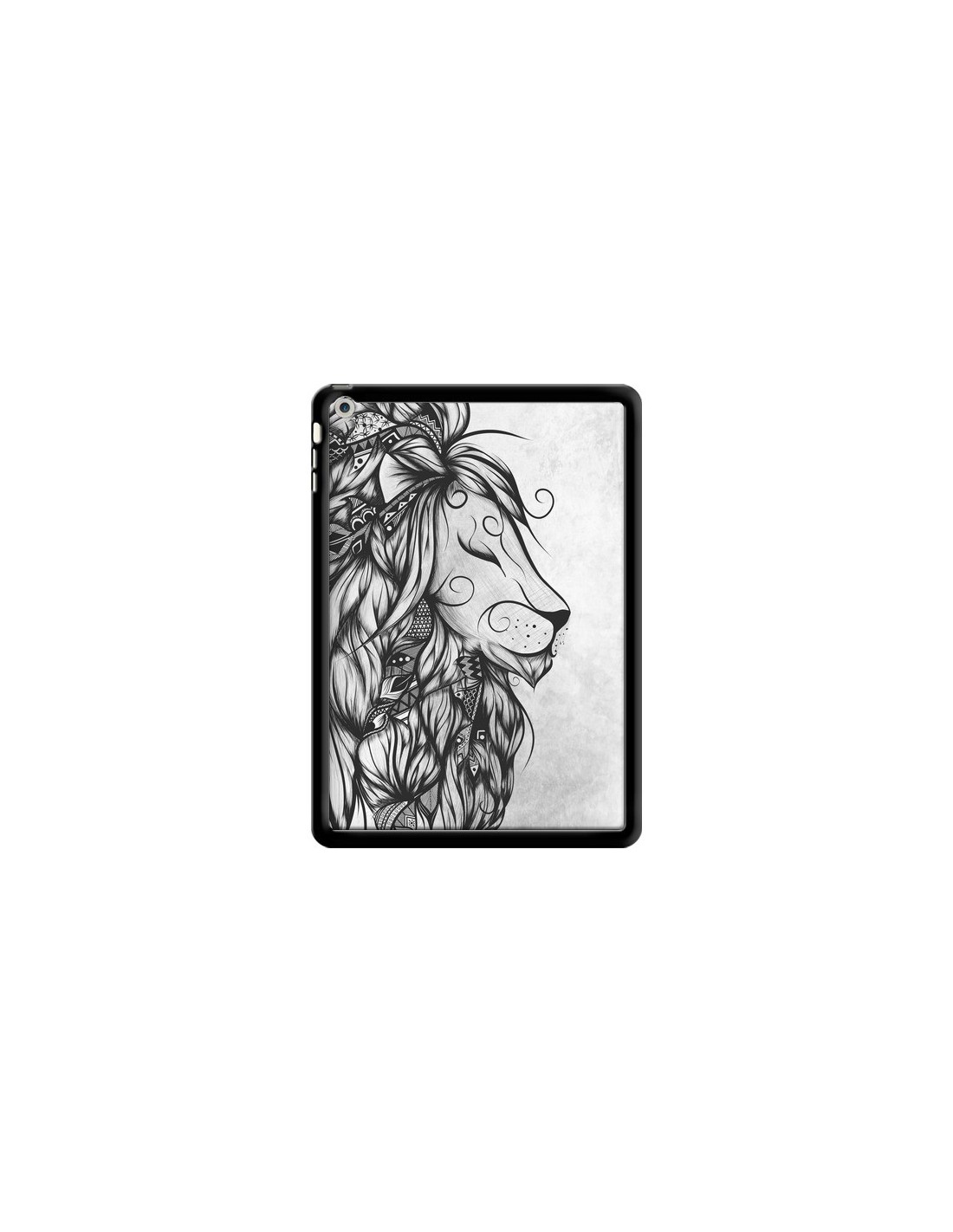 Coque Poetic Lion Noir Blanc Pour Ipad Air Loujah