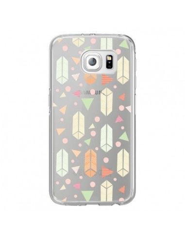 Coque Arrow Fleche Azteque Transparente pour Samsung Galaxy S6 Edge - Claudia Ramos