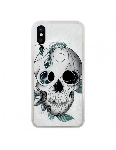 Coque iPhone 5 Tête de Mort blanche