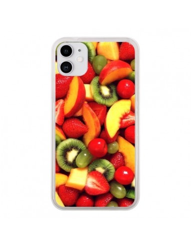 Coque iPhone 11 Fruit Kiwi Fraise - Laetitia